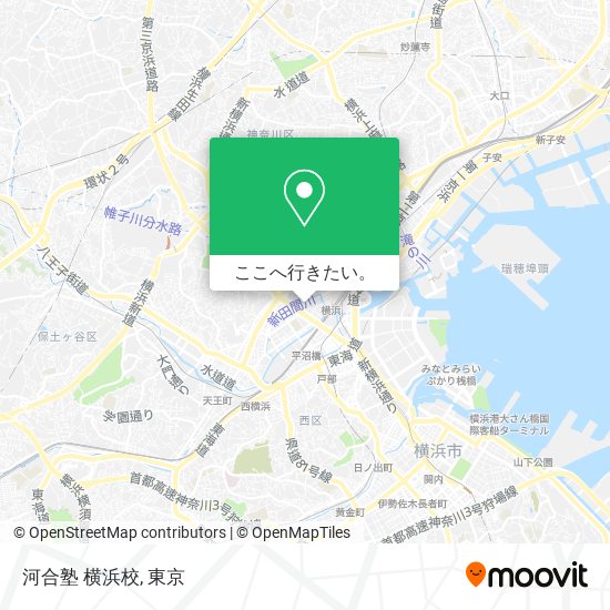 河合塾 横浜校地図