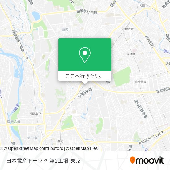 日本電産トーソク 第2工場地図