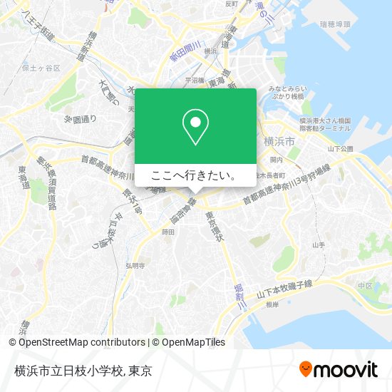 横浜市立日枝小学校地図