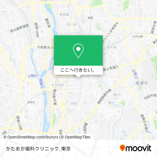 かたおか歯科クリニック地図