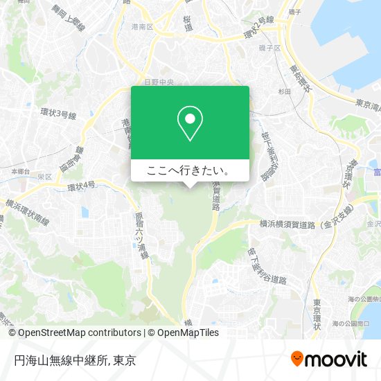円海山無線中継所地図