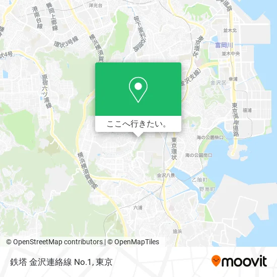 鉄塔 金沢連絡線 No.1地図