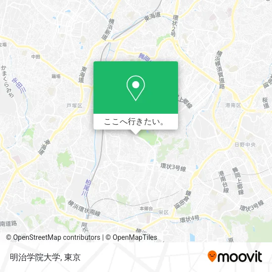 明治学院大学地図