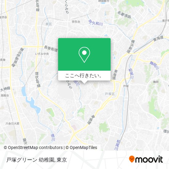 戸塚グリーン 幼稚園地図