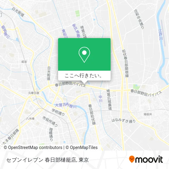 セブンイレブン 春日部樋籠店地図