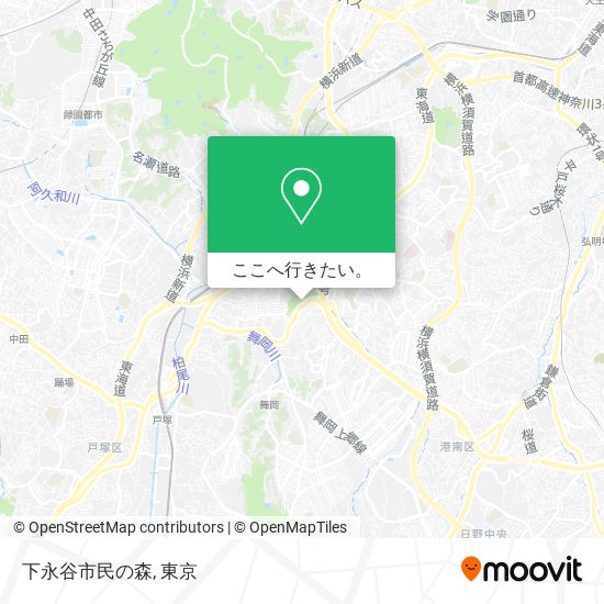 下永谷市民の森地図