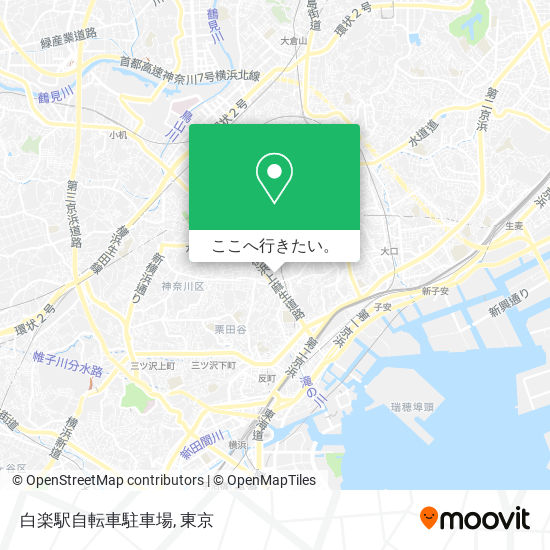 白楽駅自転車駐車場地図