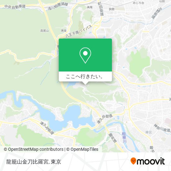 龍籠山金刀比羅宮地図