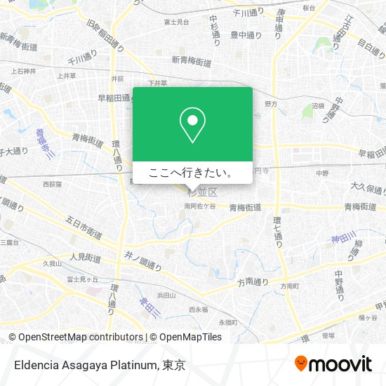 Eldencia Asagaya Platinum地図