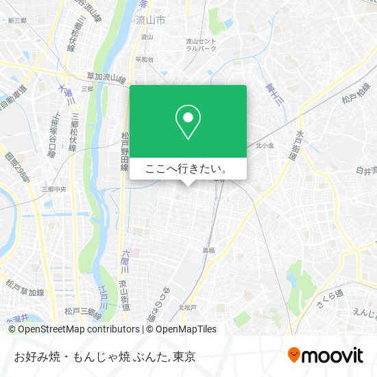 お好み焼・もんじゃ焼 ぶんた地図