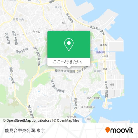 能見台中央公園地図