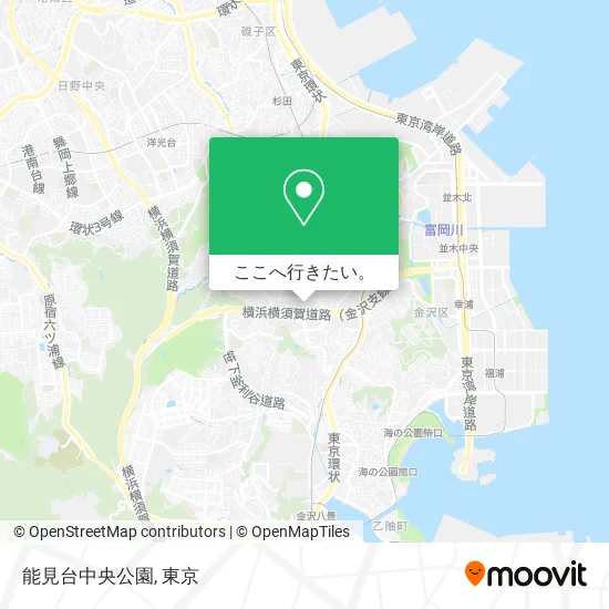 能見台中央公園地図