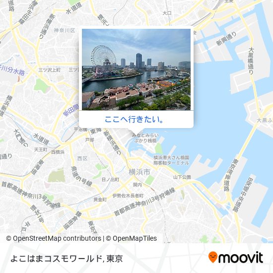 よこはまコスモワールド地図