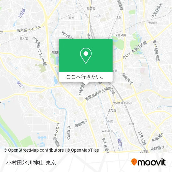 小村田氷川神社地図