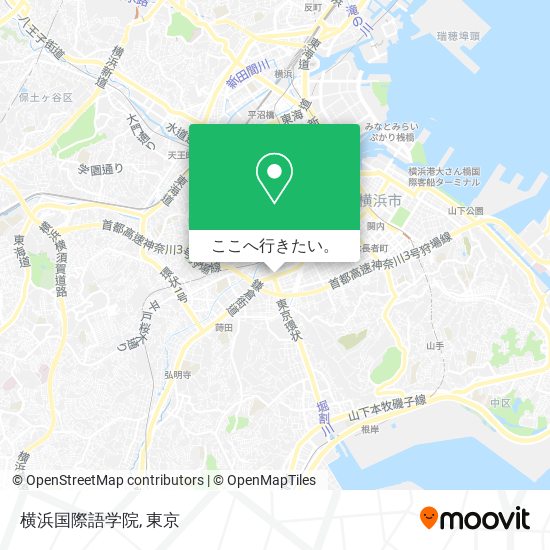 横浜国際語学院地図