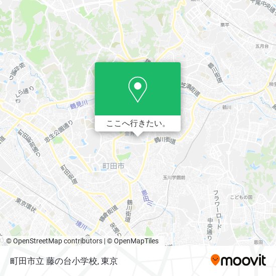 町田市立 藤の台小学校地図