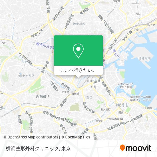 横浜整形外科クリニック地図