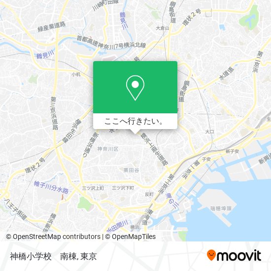 神橋小学校　南棟地図