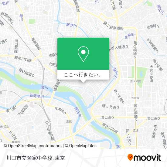 川口市立領家中学校地図