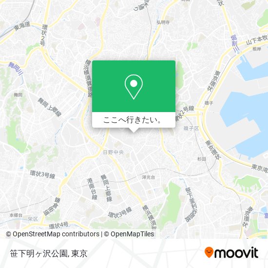 笹下明ヶ沢公園地図