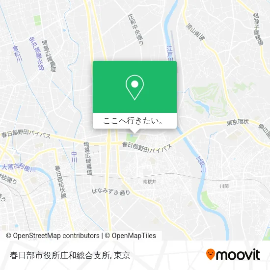 春日部市役所庄和総合支所地図