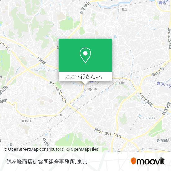 鶴ヶ峰商店街協同組合事務所地図