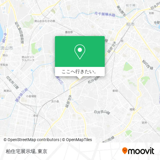 柏住宅展示場地図