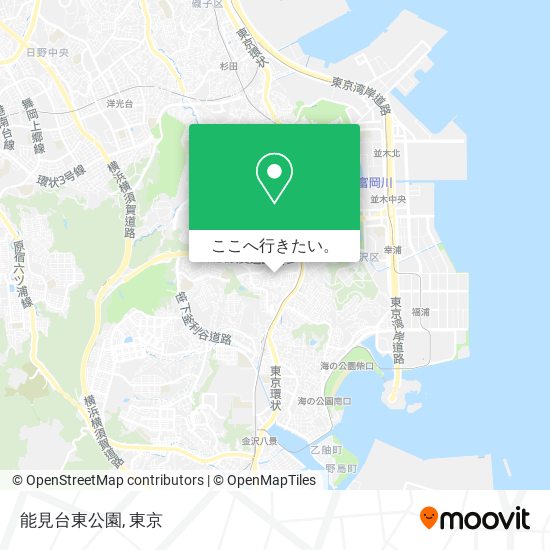 能見台東公園地図