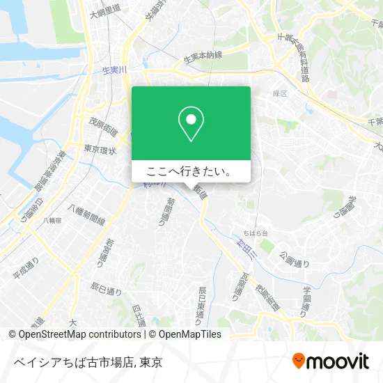 ベイシアちば古市場店地図
