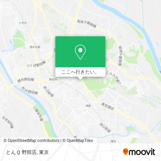 とんＱ 野田店地図