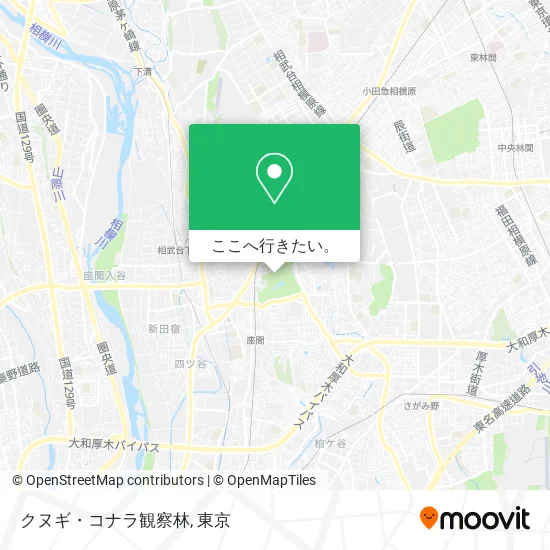 クヌギ・コナラ観察林地図