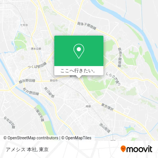 アメシス 本社地図