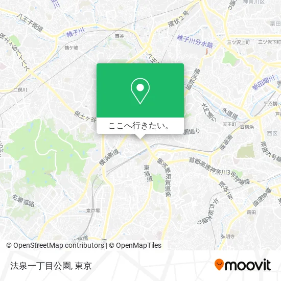 法泉一丁目公園地図