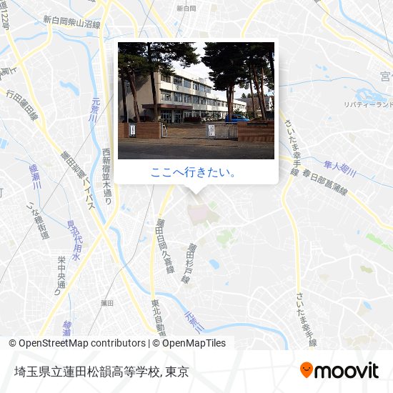 埼玉県立蓮田松韻高等学校地図