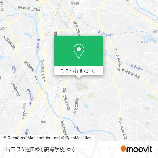 埼玉県立蓮田松韻高等学校地図
