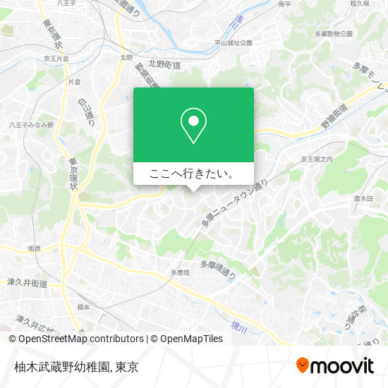 柚木武蔵野幼稚園地図