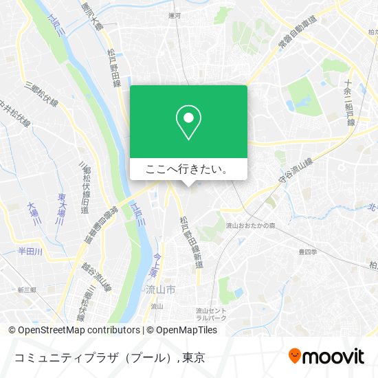 コミュニティプラザ（プール）地図