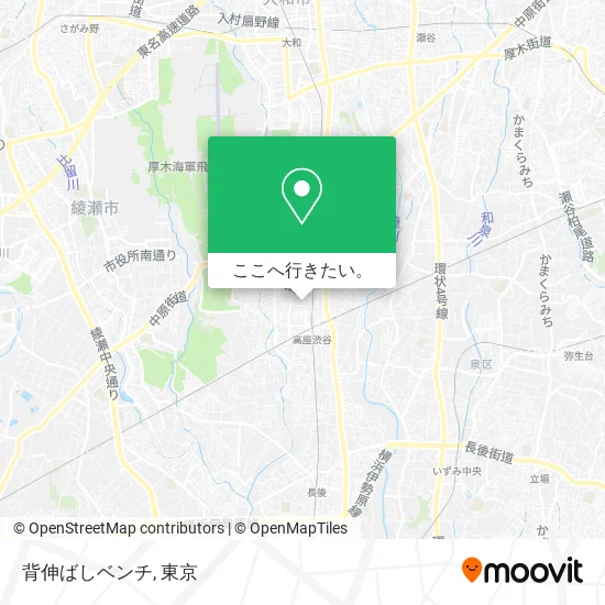 背伸ばしベンチ地図
