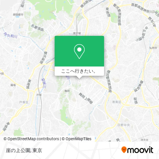 崖の上公園地図