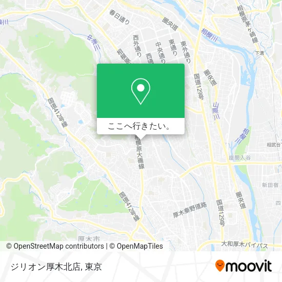 ジリオン厚木北店地図