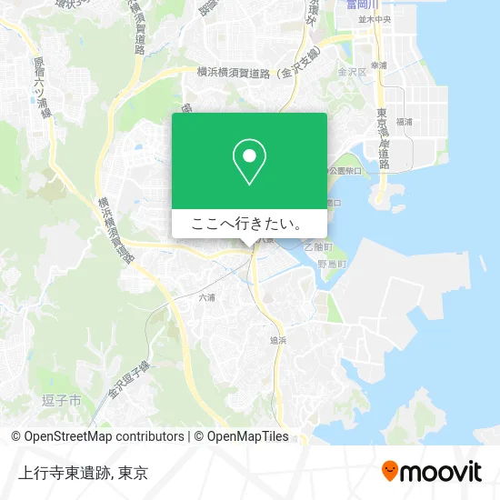 上行寺東遺跡地図