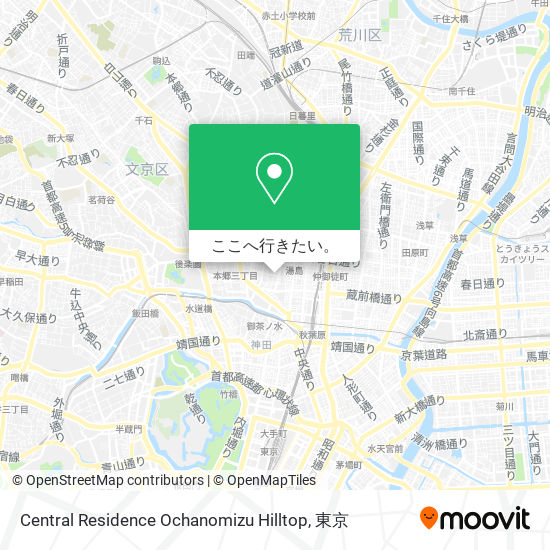 Central Residence Ochanomizu Hilltop地図