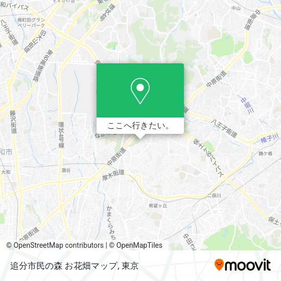 追分市民の森 お花畑マップ地図