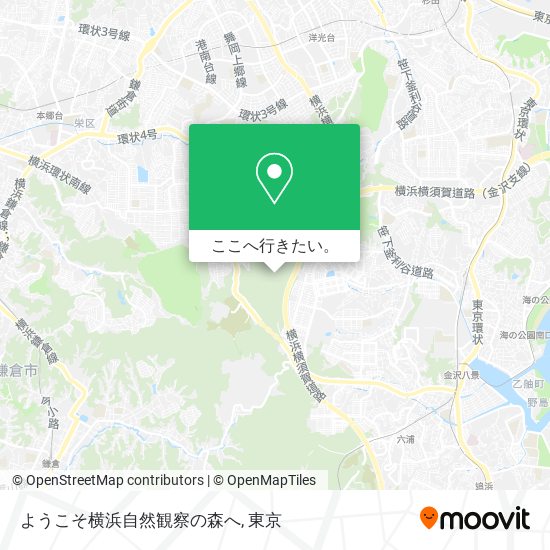 ようこそ横浜自然観察の森へ地図