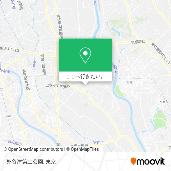 外谷津第二公園地図