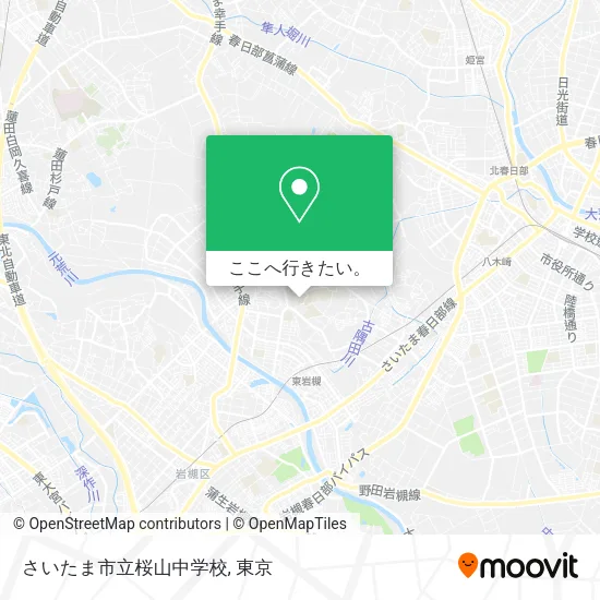 さいたま市立桜山中学校地図