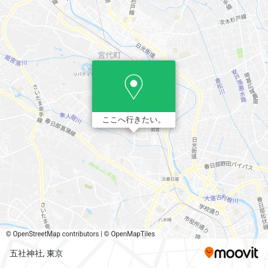 五社神社地図