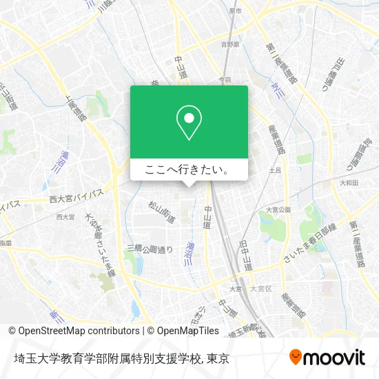 埼玉大学教育学部附属特別支援学校地図