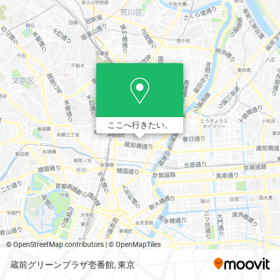 蔵前グリーンプラザ壱番館地図