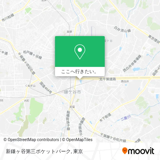 新鎌ヶ谷第三ポケットパーク地図